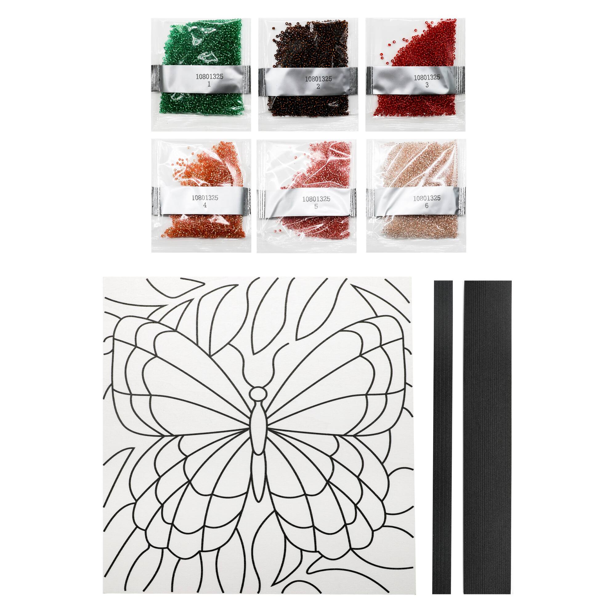 10" x 10" Butterfly Bead Art Kit by Make Market®